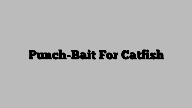 Punch-Bait For Catfish
