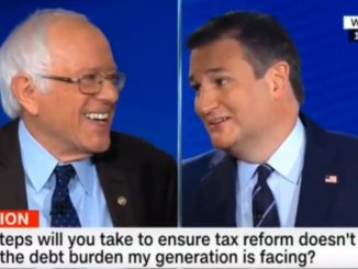 ‘Don’t interrupt me while I’m interrupting you!’: Ted Cruz and Bernie Sanders ribbed each other nonstop at CNN’s debate on tax reform