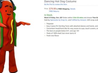 Snap is selling an  dancing hot dog Halloween costume