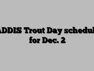 CADDIS Trout Day scheduled for Dec. 2