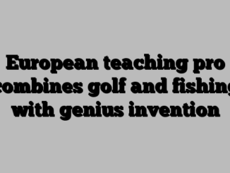 European teaching pro combines golf and fishing with genius invention