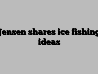 Jensen shares ice fishing ideas