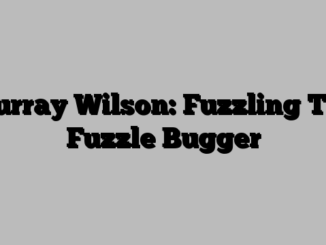 Murray Wilson: Fuzzling The Fuzzle Bugger