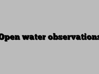 Open water observations