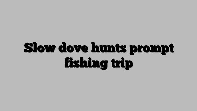 Slow dove hunts prompt fishing trip