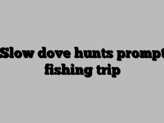 Slow dove hunts prompt fishing trip