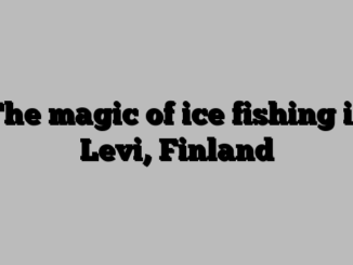 The magic of ice fishing in Levi, Finland