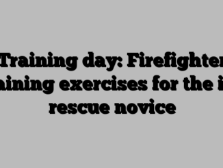 Training day: Firefighter training exercises for the ice rescue novice