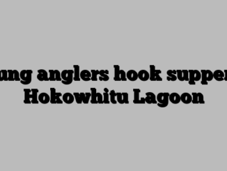 Young anglers hook supper at Hokowhitu Lagoon