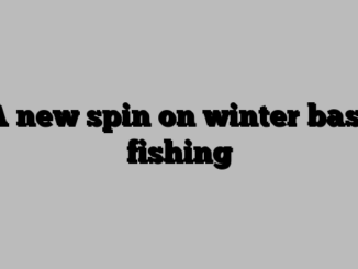 A new spin on winter bass fishing