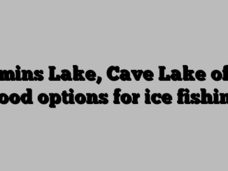 Comins Lake, Cave Lake offer good options for ice fishing