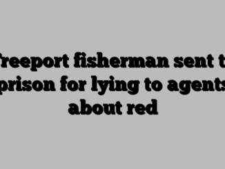 Freeport fisherman sent to prison for lying to agents about red