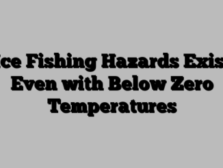 Ice Fishing Hazards Exist Even with Below Zero Temperatures