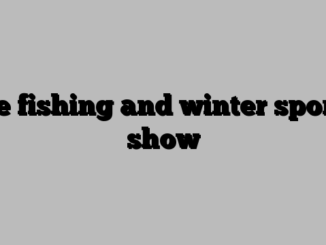 Ice fishing and winter sports show