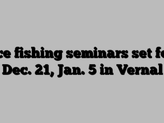 Ice fishing seminars set for Dec. 21, Jan. 5 in Vernal