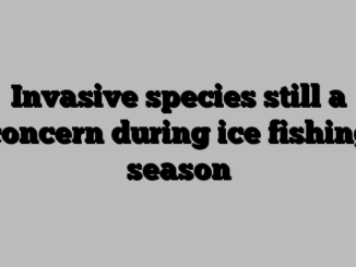 Invasive species still a concern during ice fishing season