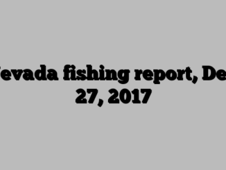 Nevada fishing report, Dec. 27, 2017