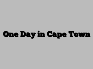 One Day in Cape Town