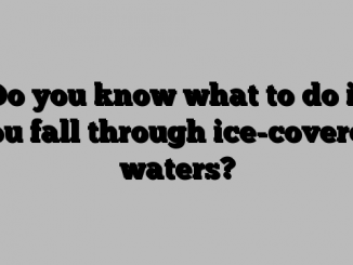 Do you know what to do if you fall through ice-covered waters?