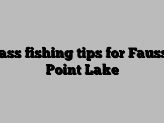 Bass fishing tips for Fausse Point Lake