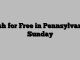 Fish for Free in Pennsylvania Sunday