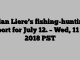 Alan Liere’s fishing-hunting report for July 12. – Wed, 11 Jul 2018 PST