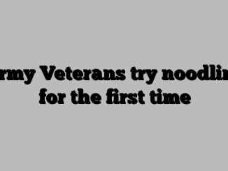 Army Veterans try noodling for the first time