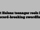 St Helens teenager reels in record-breaking swordfish