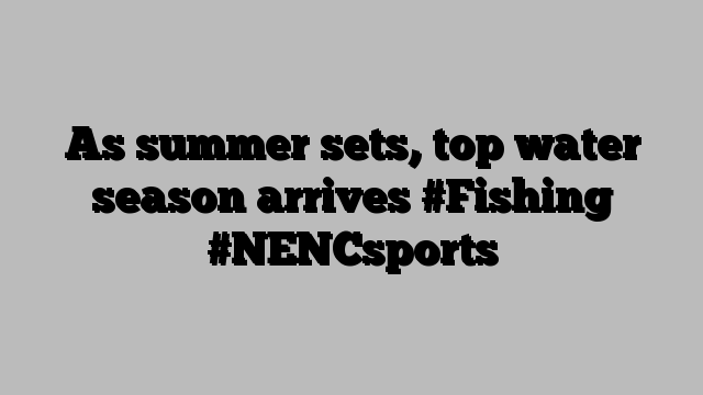 As summer sets, top water season arrives #Fishing #NENCsports