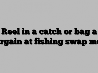 Reel in a catch or bag a bargain at fishing swap meet