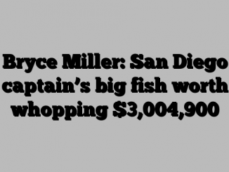 Bryce Miller: San Diego captain’s big fish worth whopping $3,004,900