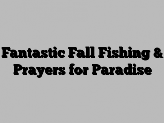 Fantastic Fall Fishing & Prayers for Paradise
