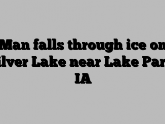 Man falls through ice on Silver Lake near Lake Park, IA