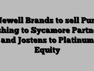 Newell Brands to sell Pure Fishing to Sycamore Partners and Jostens to Platinum Equity