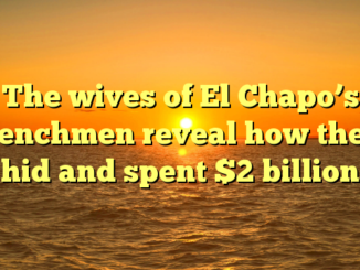 The wives of El Chapo’s henchmen reveal how they hid and spent  billion