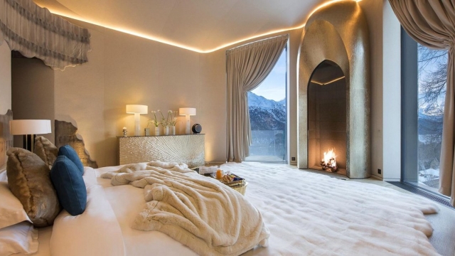 Inside a $185 million Switzerland mansion that has walls covered in 24-karat gold