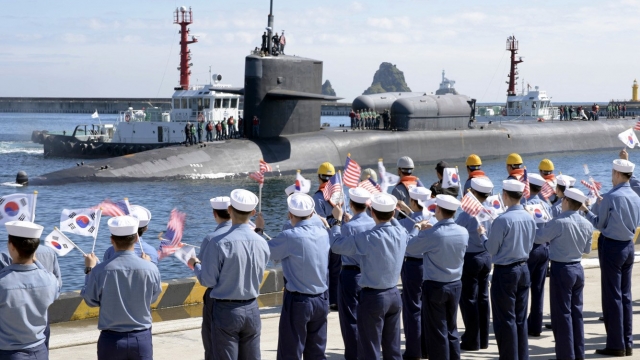 This is the massive US nuclear submarine that just arrived off the Korean Peninsula