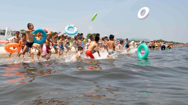 This missile testing site in North Korea doubles as a beachside resort