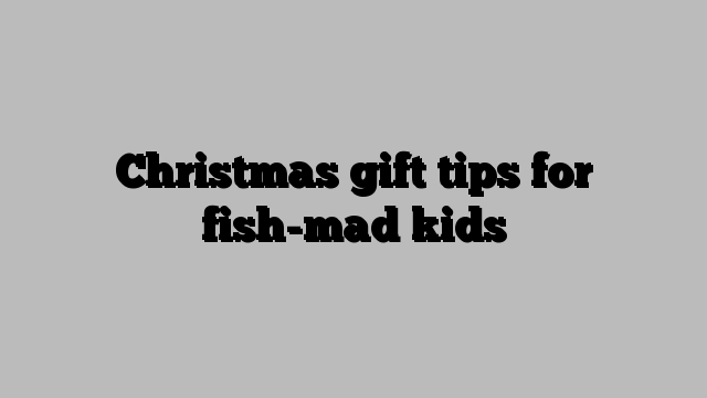 Christmas gift tips for fish-mad kids