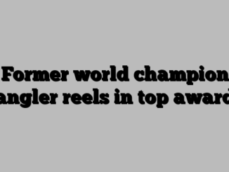 Former world champion angler reels in top award