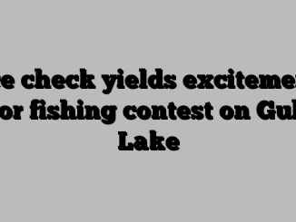 Ice check yields excitement for fishing contest on Gull Lake