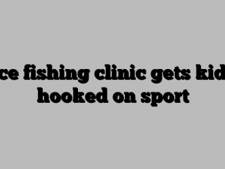 Ice fishing clinic gets kids hooked on sport