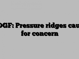 NDGF: Pressure ridges cause for concern