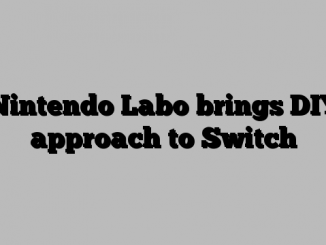 Nintendo Labo brings DIY approach to Switch