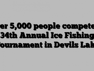 Over 5,000 people compete in 34th Annual Ice Fishing Tournament in Devils Lake