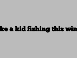 Take a kid fishing this winter