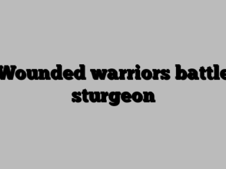 Wounded warriors battle sturgeon