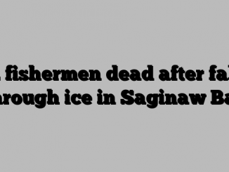 2 fishermen dead after fall through ice in Saginaw Bay