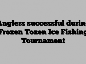 Anglers successful during Frozen Tozen Ice Fishing Tournament