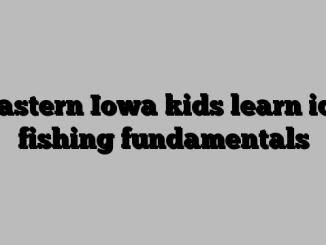 Eastern Iowa kids learn ice fishing fundamentals